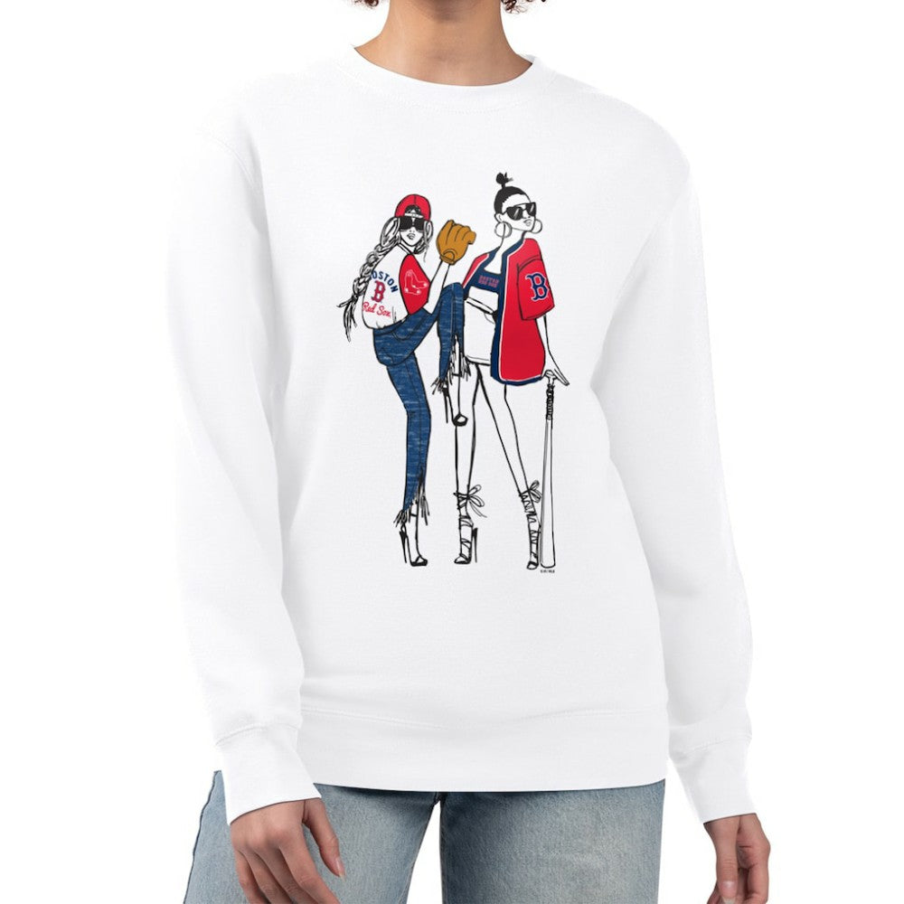 Boston Red Sox G-III 4Her by Carl Banks Women's Baseball Girls Fleece Pullover Sweatshirt - MLB