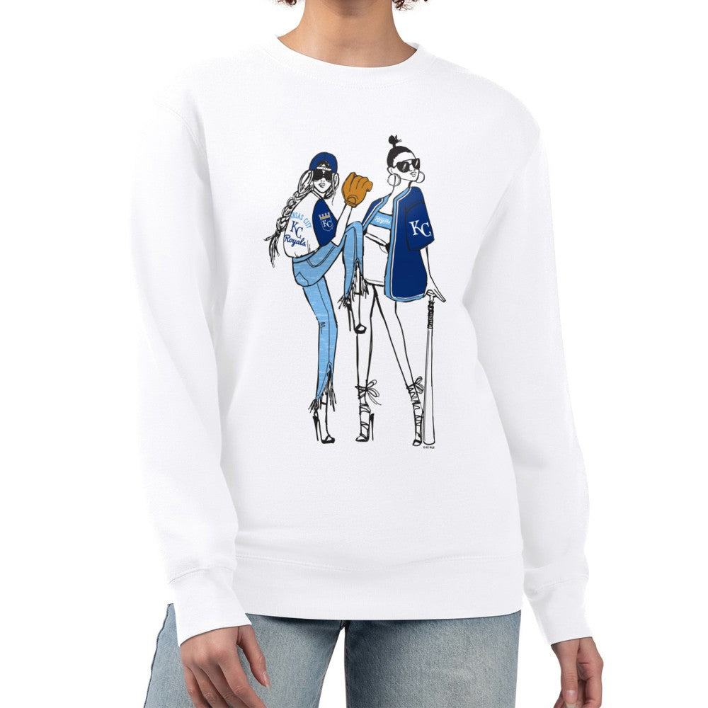 Kansas City Royals G-III 4Her by Carl Banks Women's Baseball Girls Fleece Pullover Sweatshirt - MLB