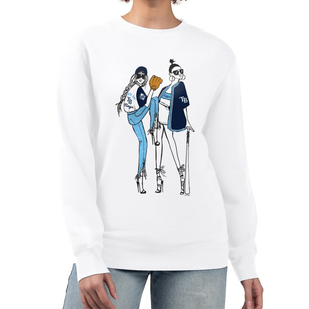 Tampa Bay Rays G-III 4Her by Carl Banks Women's Baseball Girls Fleece Pullover Sweatshirt - MLB