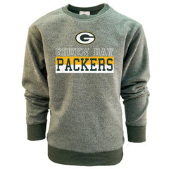 Green Bay Packers Wes & Willy Youth Reversible Fleece Pullover Sweatshirt Green | NFL