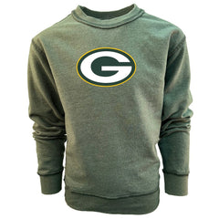 Green Bay Packers Wes & Willy Youth Reversible Fleece Pullover Sweatshirt Green | NFL