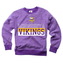 Minnesota Vikings Wes & Willy Youth Reversible Fleece Pullover Sweatshirt Purple | NFL