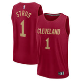 Max Strus Cleveland Cavaliers Fast Break Player Jersey Icon Editi- Wine - NBA