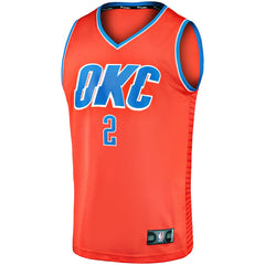 Shai Gilgeous-Alexander Oklahoma City Thunder Fast Break Player Jersey Statement Edition Orange - NBA