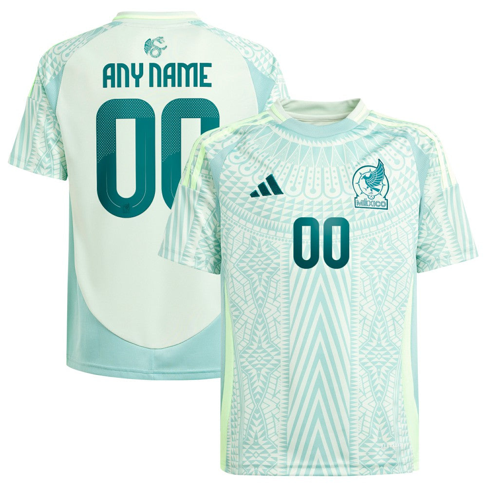Mexico National Team Youth 2024 Away Replica Custom Jersey Green | Adidas Online
