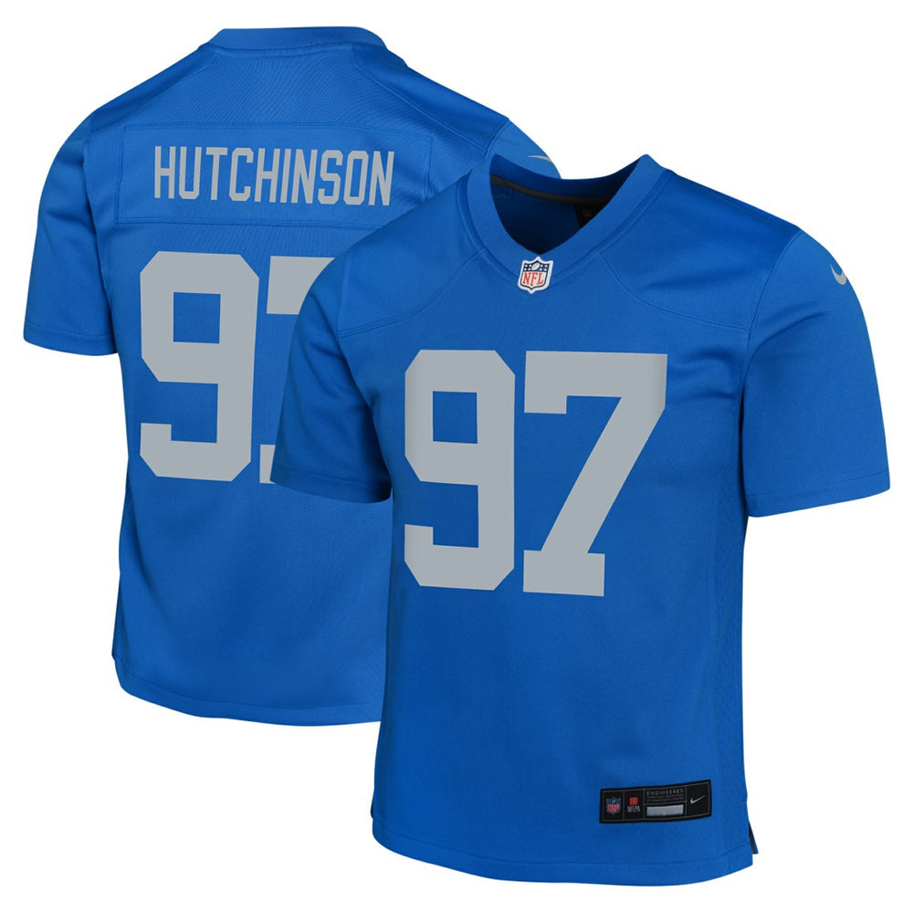 Aidan Hutchinson Detroit Lions Youth Game Jersey Blue | Nike for Sale