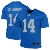 Amon-Ra St. Brown Detroit Lions Youth Game Jersey Blue | Nike for Sale
