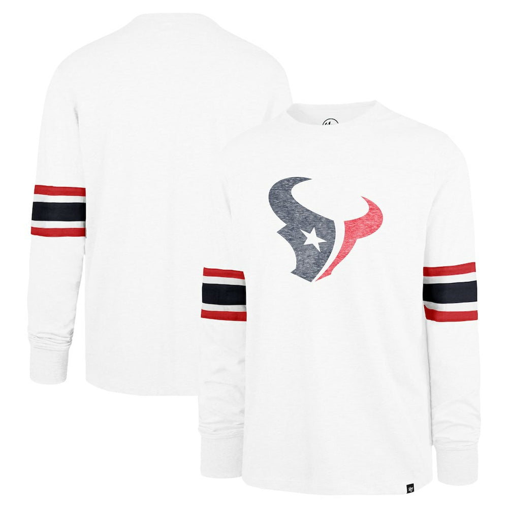 Houston Texans '47 Gridiron Premier Brex Long Sleeve T-Shirt White | 47 brand