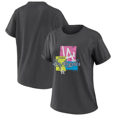 Los Angeles Dodgers WEAR by Erin Andrews Women's Domestic Box Color Boyfriend T-Shirt - MLB