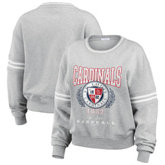 St. Louis Cardinals WEAR by Erin Andrews Women's Domestic Crest Pullover Sweatshirt - MLB