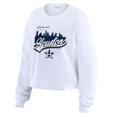 Houston Astros WEAR by Erin Andrews Women's Domestic Postcard Long Sleeve T-Shirt - MLB