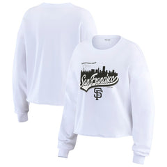 San Francisco Giants WEAR by Erin Andrews Women's Domestic Postcard Long Sleeve T-Shirt - MLB