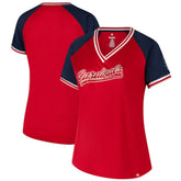 St. Louis Cardinals Profile Women's Plus Size Crossover V-Neck T-Shirt - MLB