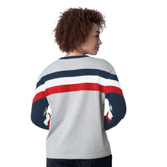 Atlanta Braves Starter Women's Triple A Fashion Color Block Long Sleeve Top - MLB