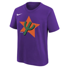 Phoenix Suns Youth 2025/26 City Edition Essential Logo T-Shirt Purple - NBA