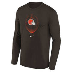 Cleveland Browns Preschool Legend Icon Long Sleeve T-Shirt Brown | Nike for Sale