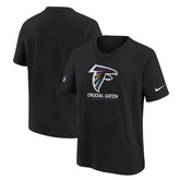 Atlanta Falcons Youth 2024 NFL Crucial Catch T-Shirt Black | Nike for Sale