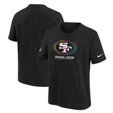 San Francisco 49ers Youth 2024 NFL Crucial Catch T-Shirt Black | Nike for Sale
