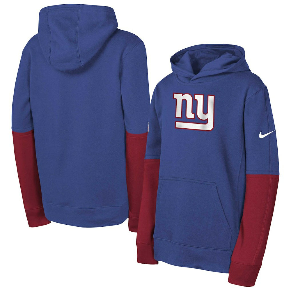 New York Giants Youth Club Pullover Hoodie Royal | Nike for Sale