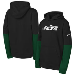 New York Jets Youth Club Pullover Hoodie Black | Nike for Sale