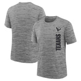 Houston Texans Youth Sideline Velocity Performance T-Shirt Heather Charcoal | Nike for Sale