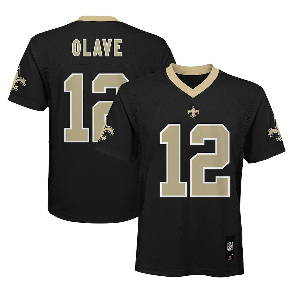 Chris Olave New Orleans Saints Youth Replica Player Jersey Black | NFL