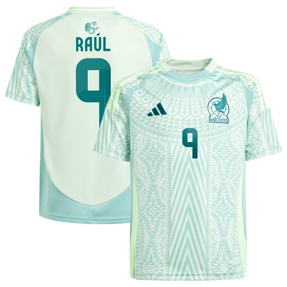 Raul Jimenez Mexico National Team Youth 2024 Away Replica Player Jersey Green | Adidas cheap