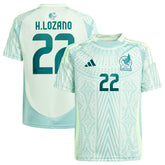 Hirving Lozano Mexico National Team Youth 2024 Away Replica Player Jersey Green | Adidas