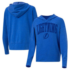 Tampa Bay Lightning Concepts Sport Women's Volley Pullover Hoodie - Blue - NHL