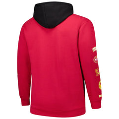 San Francisco 49ers Big & Tall Patched Out Pullover Hoodie Scarlet | Fanatics