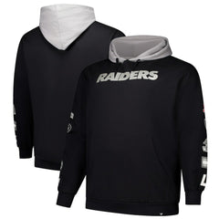 Las Vegas Raiders Big & Tall Patched Out Pullover Hoodie Black | Fanatics