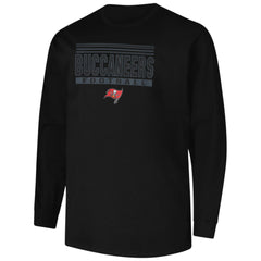 Tampa Bay Buccaneers Profile Big & Tall Pop Long Sleeve T-Shirt Black | NFL