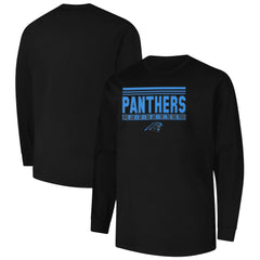 Carolina Panthers Profile Big & Tall Pop Long Sleeve T-Shirt Black | NFL