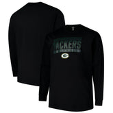 Green Bay Packers Profile Big & Tall Pop Long Sleeve T-Shirt Black | NFL