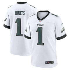 Jalen Hurts Philadelphia Eagles White Game Jersey White | Nike for Sale