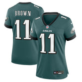 A.J. Brown Philadelphia Eagles Women's Team Game Jersey Midnight Green | Nike for Sale