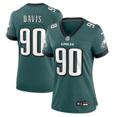 Jordan Davis Philadelphia Eagles Women's Team Game Jersey Midnight Green | Nike for Sale