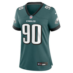 Jordan Davis Philadelphia Eagles Women's Team Game Jersey Midnight Green | Nike for Sale
