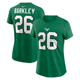 Saquon Barkley Philadelphia Eagles Women's Player Name & Number T-Shirt Kelly Green | Nike for Sale