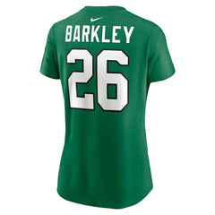 Saquon Barkley Philadelphia Eagles Women's Player Name & Number T-Shirt Kelly Green | Nike for Sale
