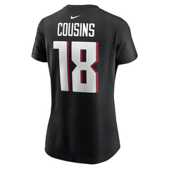 Kirk Cousins Atlanta Falcons Women's Player Name & Number T-Shirt Black | Nike for Sale