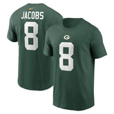 Josh Jacobs Green Bay Packers Player Name & Number T-Shirt Green | Nike for Sale