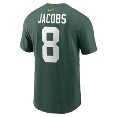 Josh Jacobs Green Bay Packers Player Name & Number T-Shirt Green | Nike for Sale