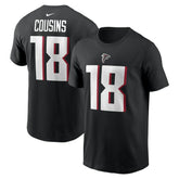 Kirk Cousins Atlanta Falcons Player Name & Number T-Shirt Black | Nike for Sale