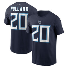Tony Pollard Tennessee Titans Player Name & Number T-Shirt Navy | Nike for Sale
