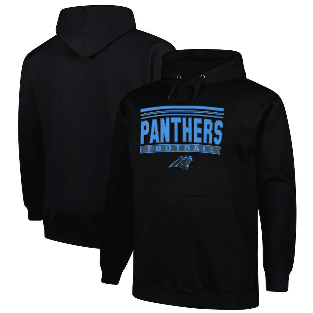 Carolina Panthers Big & Tall Pop Pullover Hoodie Black | Fanatics