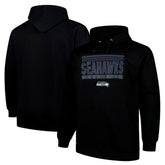 Seattle Seahawks Big & Tall Pop Pullover Hoodie Black | Fanatics