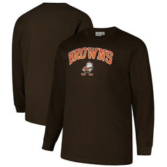 Cleveland Browns Big & Tall Throwback Thermal Long Sleeve T-Shirt Brown | Fanatics