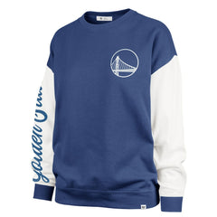 Golden State Warriors '47 Women's Plus Size Oversized Rise Andie Pullover Sweatshirt Royal - NBA