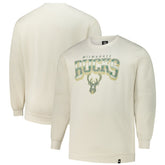 Milwaukee Bucks '47 Big & Tall Spotlight Headline Pullover Sweatshirt Cream - NBA